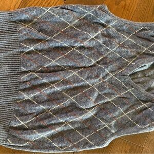 Men's Gray Argyle Sweater Vest